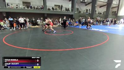 150 lbs Champ. Round 2 - Titus Rodela, OR vs Colby Ducatt, WA