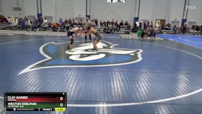 157 lbs Cons. Round 3 - Clay Gainer, Messiah vs Weston Edelman, Centenary (NJ)