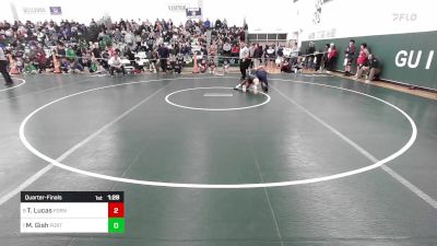 165 lbs Quarterfinal - Tyquell Lucas, Foran vs Matthew Gish, Portland/Cromwell