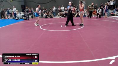 130 lbs Champ. Round 1 - Josephine Sully, WA vs Taylor McGuire, CA