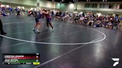 285 lbs Round 5 (6 Team) - Jesse Batten, Camden Greasers vs Christian Johnson, Michiana Vice-Blue