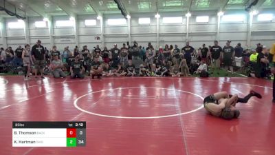 85 lbs Round 2 - Benjamin Thomson, Backbone Wrestling Club vs Kolton Hartman, Ohio Gold 24K