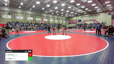 162 lbs Consi Of 16 #2 - David Alvarez, Independence vs Armando Vega, Centennial