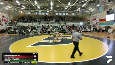 120 lbs 1st Place Match - Kolten Powers, Sheridan vs Darren Provost, Campbell County