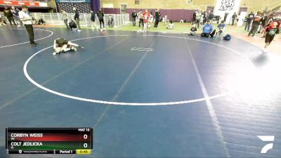 86 lbs Cons. Round 4 - Colt Jedlicka, IA vs Corbyn Weiss, WI