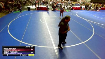 285 lbs Champ. Round 2 - Nigel Newton, Golden State Wrestling Club vs Trent Freeborn, Redwood High School Wrestling