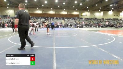 160 lbs 3rd Place - Akeem Mitchell, NM Gold vs Zachary Leftwich, Franklin County Wrestling Club