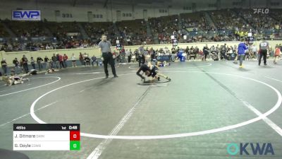 46 lbs Quarterfinal - Jaxon Ditmore, Dark Cloud Wrestling Club vs Garrett Doyle, Cowboy Wrestling Club