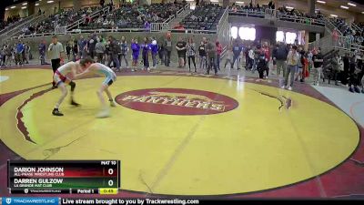 92 lbs Cons. Round 5 - Darren Gulzow, La Grande Mat Club vs Darion Johnson, All-Phase Wrestling Club