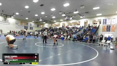 215 lbs Cons. Round 3 - Tristan Beaty, Big Bear vs David Torres, San Fernando