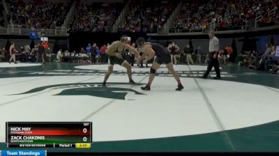 197 lbs Consi of 8 #2 - Nick May, Michigan State vs Zack Chakonis, Northwestern