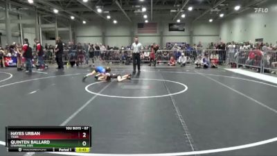 67 lbs Cons. Round 1 - Quinten Ballard, Chaparral Kids vs Hayes Urban, Tiger