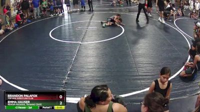 40-42 lbs Round 5 - Emma Hauser, Nexgen Regional Training Cente vs Brandon Palafox, Top Dog Wrestling Club