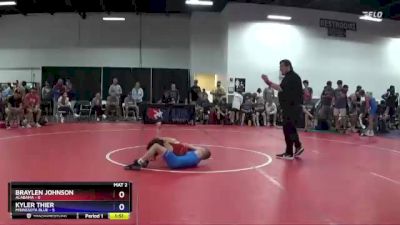 97 lbs Quarters & 1st Wb (16 Team) - Braylen Johnson, Alabama vs Kyler Thier, Minnesota Blue