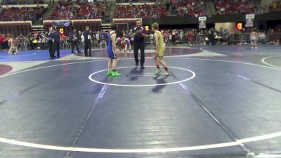 100 lbs Champ. Round 1 - Elliott Wahl, Cut Bank vs Ethan Riley, Tongue River Wrestling Club