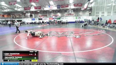197 lbs Champ. Round 2 - Cody Thurston, Lindenwood vs Treviante Thomas, Graceland University