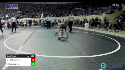 55 lbs Semifinal - Archer Hardison, Verdigris Youth Wrestling vs Thomas Cisneroz, BullTrained