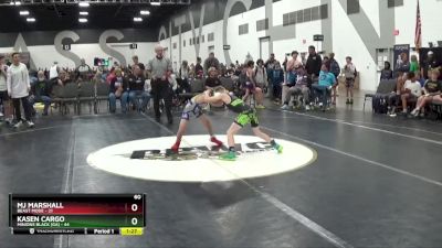 60 lbs 2nd Wrestleback (8 Team) - MJ Marshall, Beast Mode vs Kasen Cargo, Minions Black (GA)