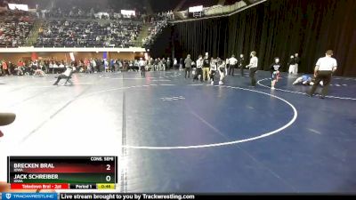 92 lbs Cons. Semi - Jack Schreiber, Iowa vs Brecken Bral, Iowa