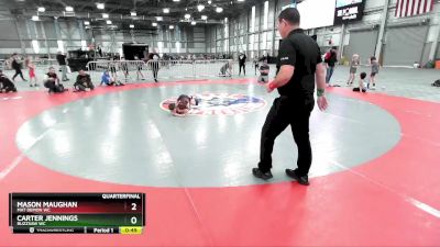 53 lbs Quarterfinal - Mason Maughan, Mat Demon WC vs Carter Jennings, Buzzsaw WC