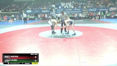 D 1 113 lbs 5th Place Match - Logan Olsen, Airline vs Rhett Nastasi, St. Paul`s