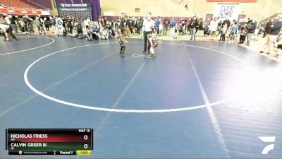 62 lbs Quarterfinal - Calvin Greer Iii, IN vs Nicholas Friess, WI