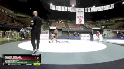 97 lbs 3rd Place Match - Evan Ferratt, Coachella Valley Wrestling Club vs Robert Estrada, Dethrone Wrestling Club