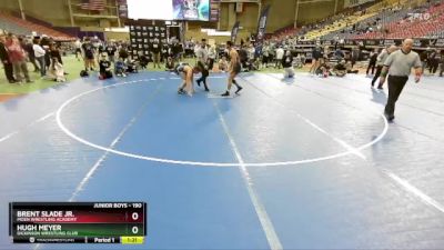 190 lbs Quarterfinal - Hugh Meyer, Dickinson Wrestling Club vs Brent Slade Jr., Moen Wrestling Academy