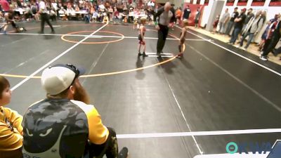 49 lbs Quarterfinal - Emerson Eaton, Dark Cloud Wrestling Club vs Auggie Thom, Locust Grove Youth Wrestling