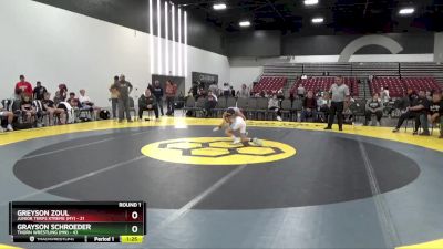 70 lbs Round 1 (8 Team) - Grayson Schroeder, Thorn Wrestling (MN) vs Greyson Zoul, Junior Terps Xtreme (MY)