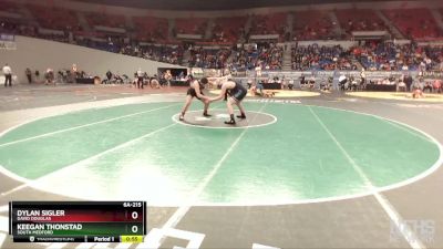 6A-215 lbs Cons. Round 3 - Dylan Sigler, David Douglas vs Keegan Thonstad, South Medford