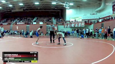 90 lbs Cons. Round 1 - Leo Grimm, Midwest Xtreme Wrestling vs Hayden Poole, Milan Tribe Wrestling Club