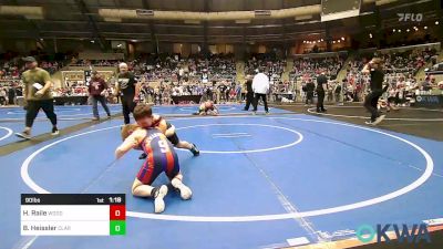 90 lbs Round Of 16 - Henry Raile, Woodward Youth Wrestling vs Boston Heissler, Claremore Wrestling Club