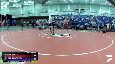 132 lbs Quarterfinal - Hunter Gould, PA vs Holden Brazelton, IL