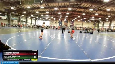 88 lbs Rd# 4- 2:00pm Friday Final Pool - Preston Plunk, Nebraska Elite vs Colton Riordan, Crass Trained