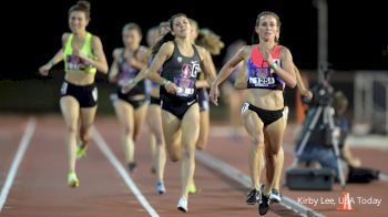 Women's 1500m, Heat 1 - Sara Vaughn Powers Down Homestretch To Seal Win