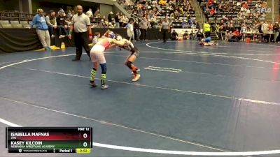 60 lbs 2nd Place Match - Isabella Mafnas, 2TG vs Kasey Kilcoin, Nebraska Wrestling Academy