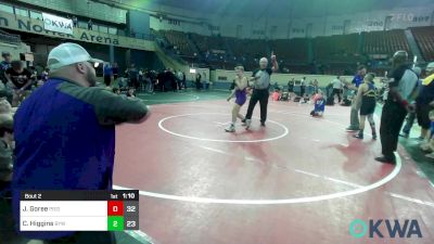 100 lbs Rr Rnd 2 - John Ryan Goree, Piedmont vs Caleb Higgins, Bristow Youth Wrestling