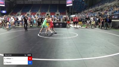 132 lbs Rnd Of 64 - Cooper Hilton, Tennessee vs Zachary Parisi, Illinois