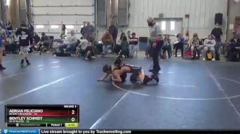 84 lbs Round 3 (8 Team) - Adrian Feliciano, NCWAY Crusaders vs Bentley Schmidt, 84 Athletes