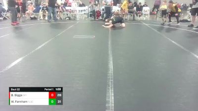 100 lbs Round 6 (8 Team) - Will Farnham, Florida Scorpions vs Brayden Biggs, Diamond Fish