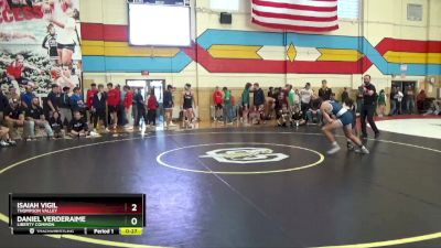 138 lbs Cons. Round 1 - Daniel Verderaime, Liberty Common vs Isaiah Vigil, Thompson Valley