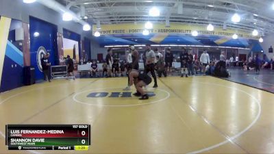 157 Gold Quarterfinal - Luis Fernandez-Medina, Camden vs Shannon Davie, Southwest Miami