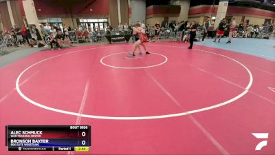 160 lbs Champ. Round 2 - Alec Schmuck, WAR Training Center vs Bronson Baxter, 806 Elite Wrestling