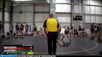 130 lbs Finals (8 Team) - Aidan Sprague, Indiana Outlaws 1 vs Hayden Brady, Elite Athletic Club DZ