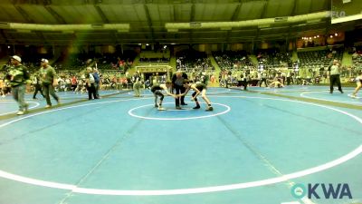 80 lbs 2nd Place - Dawson Beckley, Team Tulsa Wrestling Club vs Landon Dietz, Scrap Yard Training