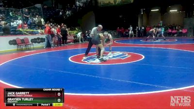 6A-144 lbs Champ. Round 1 - Jack Garrett, Blessed Trinity Catholic vs Graysen Turley, Sequoyah