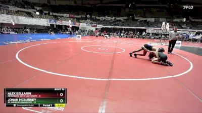 125 lbs Quarters & Wb (16 Team) - Jonah Mcburney, St. Andrews University vs Alex Bellarin, Frostburg State University