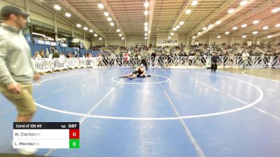 106 lbs Consi Of 128 #2 - William Clanton, NY vs Leland Mendez, VA