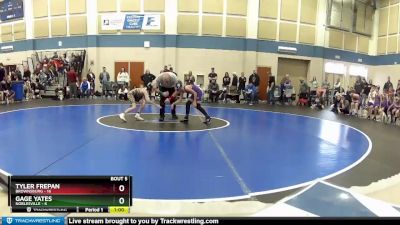 63 lbs Round 3 (4 Team) - Tyler Frepan, Brownsburg vs Gage Yates, Noblesville